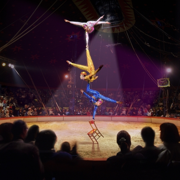 Photograph Colin Thomas Acrobats on One Eyeland